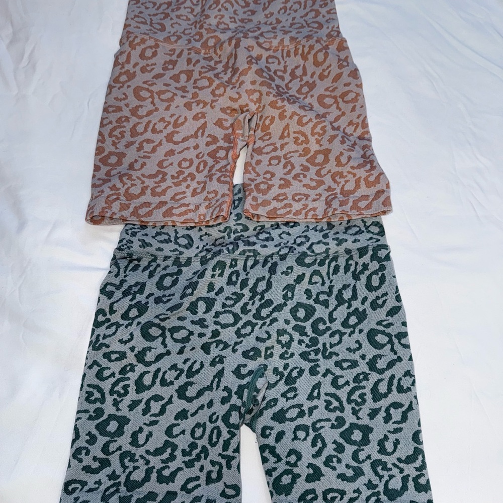 Cheetah Print Workout Shorts Size Small